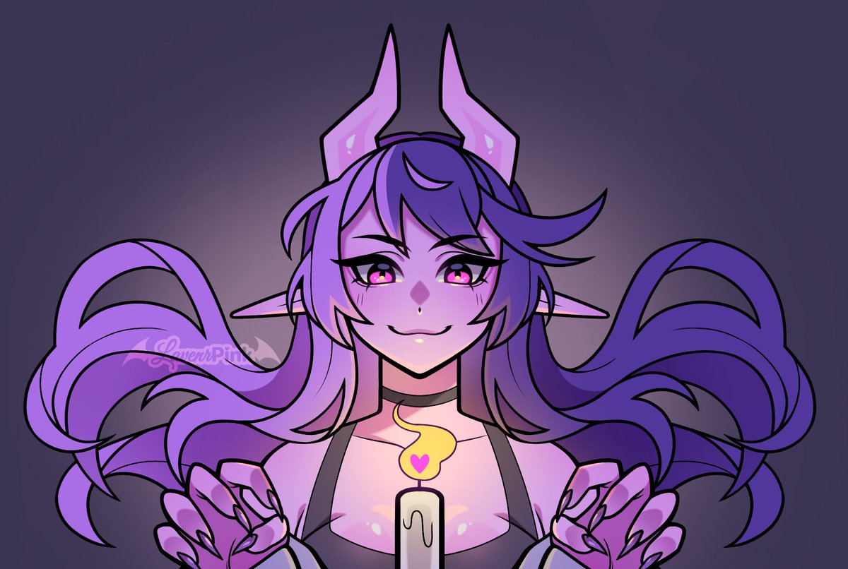 Spoopy story Pink art for my podcast on youtube 💗🕯