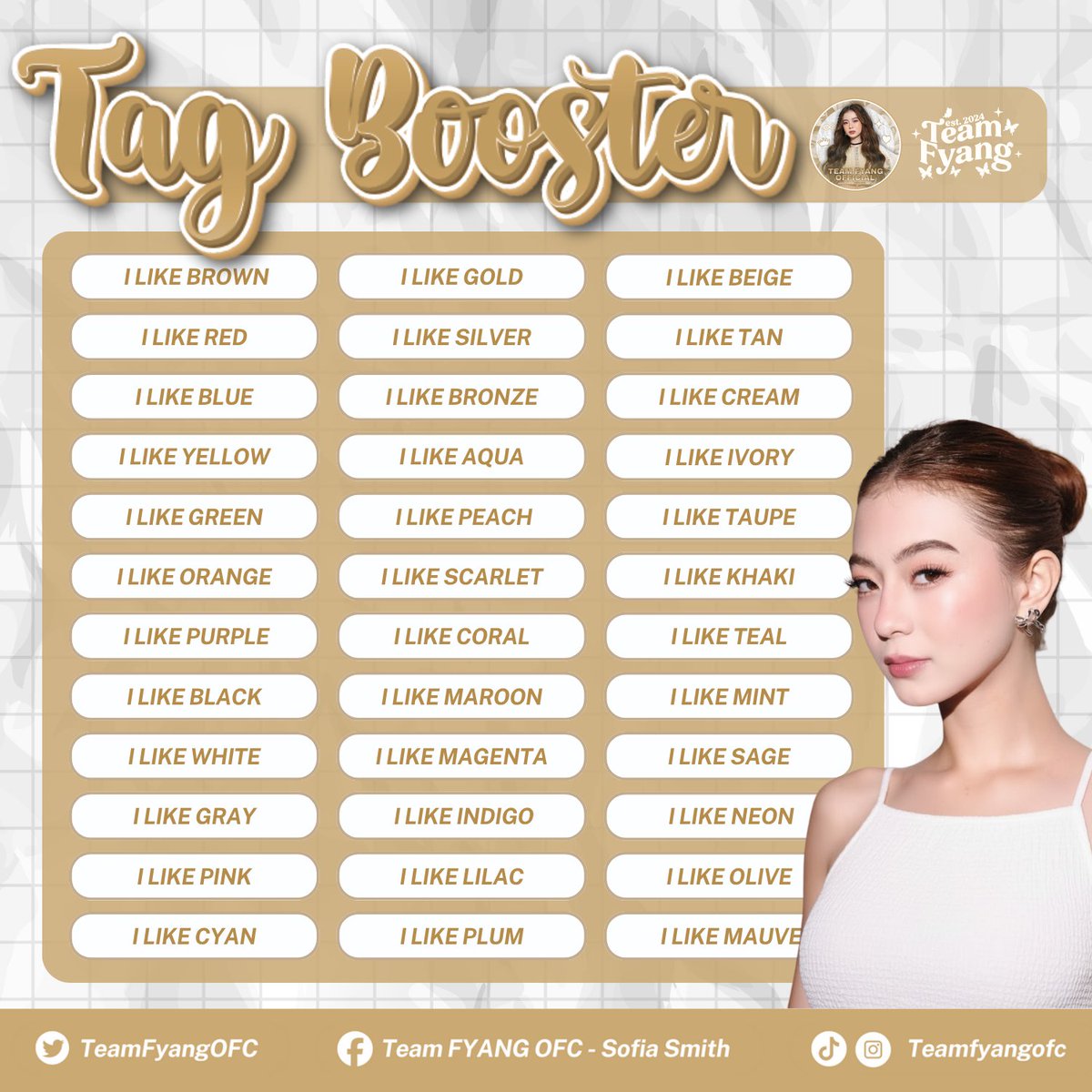 TeamFyangOFC's tweet photo. 𝐓𝐀𝐆 𝐁𝐎𝐎𝐒𝐓𝐄𝐑 𝐍𝐔𝐌𝐁𝐄𝐑 𝐎𝐍𝐄 .ᐟ

Time to boost the tagline. The energy for our Twitter Party is amazing, but we need to keep it going. Drop a reply to this tweet to help us boost the tag. 

Let’s aim for one thousand and as many replies as possible. Do not leave without completing the tag booster.

FYANG FIRST LeGENdaYEAR