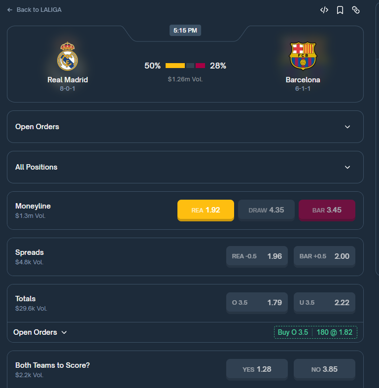 Let's get some money on football today

Stay <a href="/Polymarket/">Polymarket</a> <a href="/PolymarketTrade/">Polymarket Traders</a> ⚽️