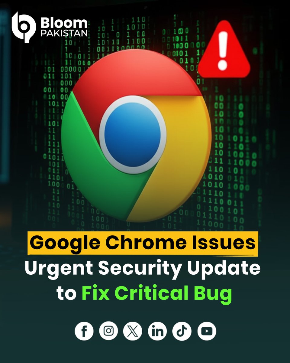 bloom_pakistan's tweet image. Google Chrome Issues Security Warning for 3.5 Billion Users Worldwide.

Read More bloompakistan.com/google-chrome-…

#GoogleChrome #CyberSecurity #TechAlert #BrowserUpdate