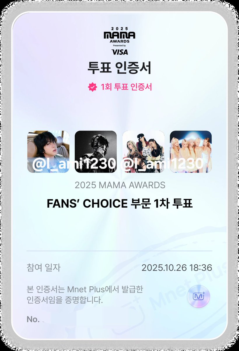 l_ami1230's tweet photo. 🗳
I'm voting #jhope for the #2025MAMAVOTE https://t.co/DuzzUFYJ86