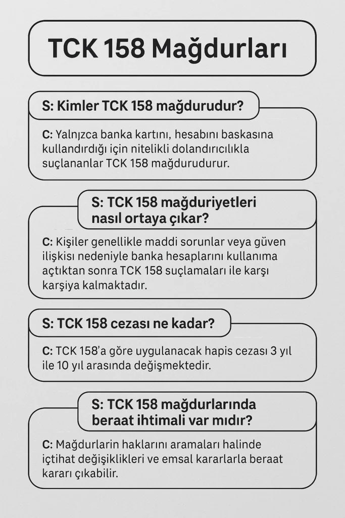 TCK 158 ve CMK 253’ün yeniden değerlendirilmesi artık bir tercih değil, ZORUNLULUKTUR! 

Bugün nitelikli dolandırıcılık kapsamında yürütülen binlerce dosyada, iyi niyet , güven ilişkisi ya da kast unsuru zayıf olan olaylar, ağır ceza davalarına dönüşmüş durumda.

Bu durum, sadece