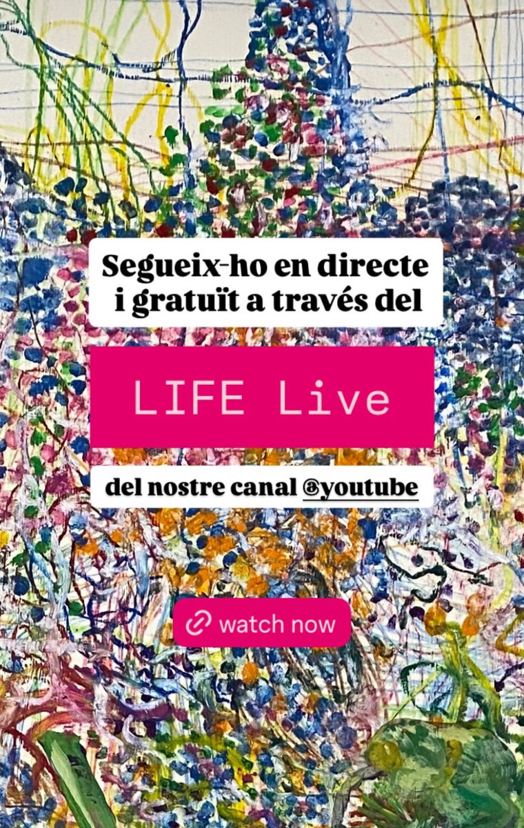 Viu-ho en directe i de franc!
No et perdis ni un instant del nostre LIFE Live, en streaming exclusiu al nostre canal de YouTube.
👉 Connecta’t, gaudeix del moment i comparteix l’experiència amb nosaltres!