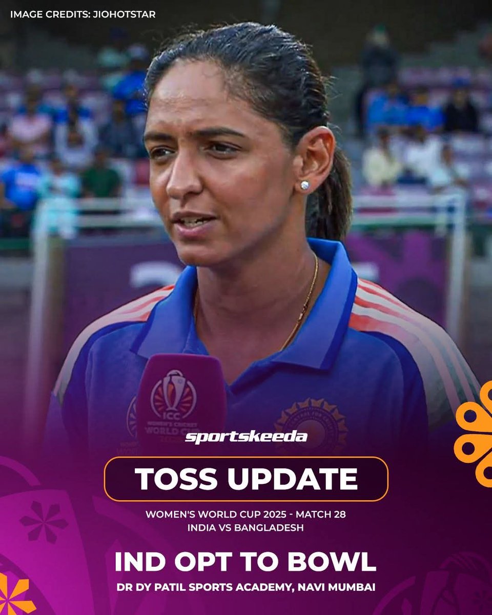 Laraib_Fatiima's tweet image. 🚨 TOSS UPDATE 🚨
India won the toss and opted to bowl first against Bangladesh in the 2025 Women’s World Cup. 🪙
#Cricket #CWC #INDvBAN