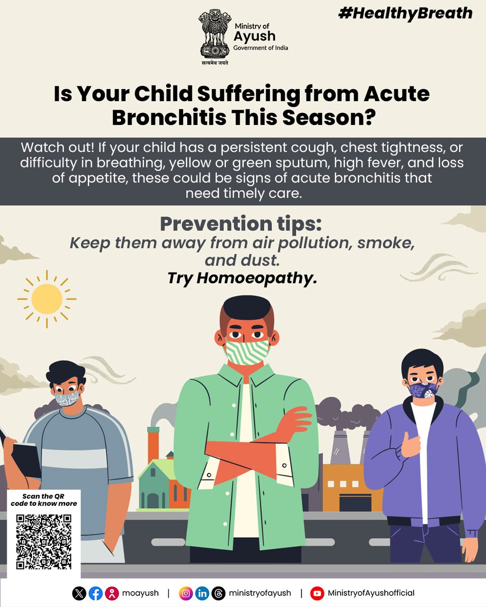 moayush's tweet photo. Try Homoeopathy Medicine for Help in Treating Your Child’s Bronchitis. 

Homoeopathy can help:

- Boosts the body’s self-defence mechanism
- Reduces the severity of attacks
- Safe with no side effects (1/2 )

#HealthyBreath #Homeopathy
 #Ayurveda @ccrhindia https://t.co/XBz6c4vqzF