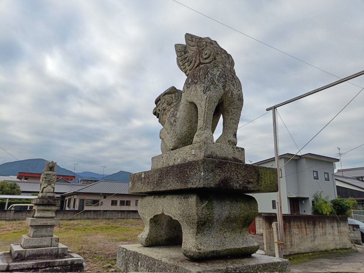 hanehane　②狛犬　阿吽　一対　石像　玄関先　庭 hanehane ②狛犬 阿吽 一対 石像 玄関先 庭 hanehane ②狛犬