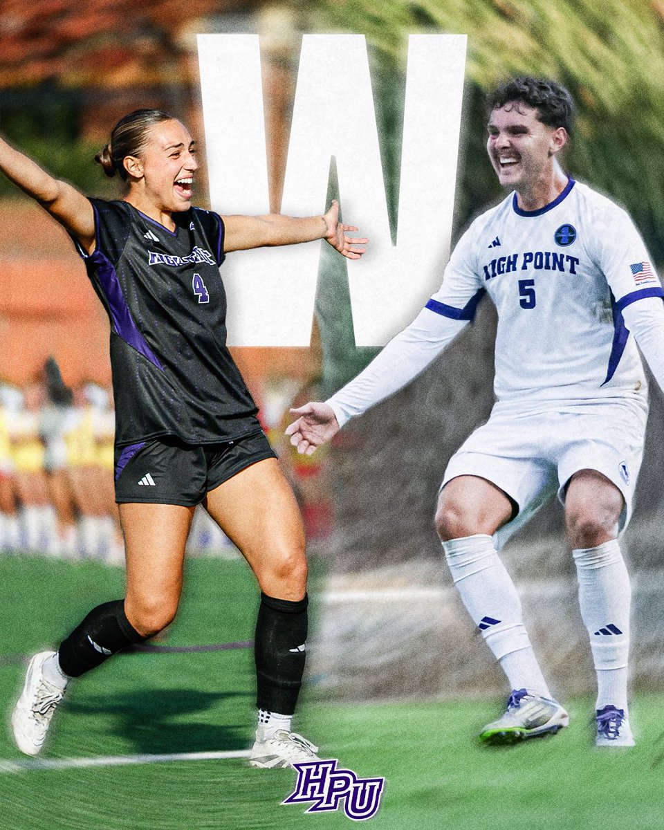 Sko’ Panthers! 

✌️Saturday shutout victories for <a href="/HPUMSOCCER/">High Point University Soccer</a> &amp; <a href="/hpu_wsoc/">HPU Women's Soccer</a> over Gardner-Webb, 3-0. 

#GoHPU