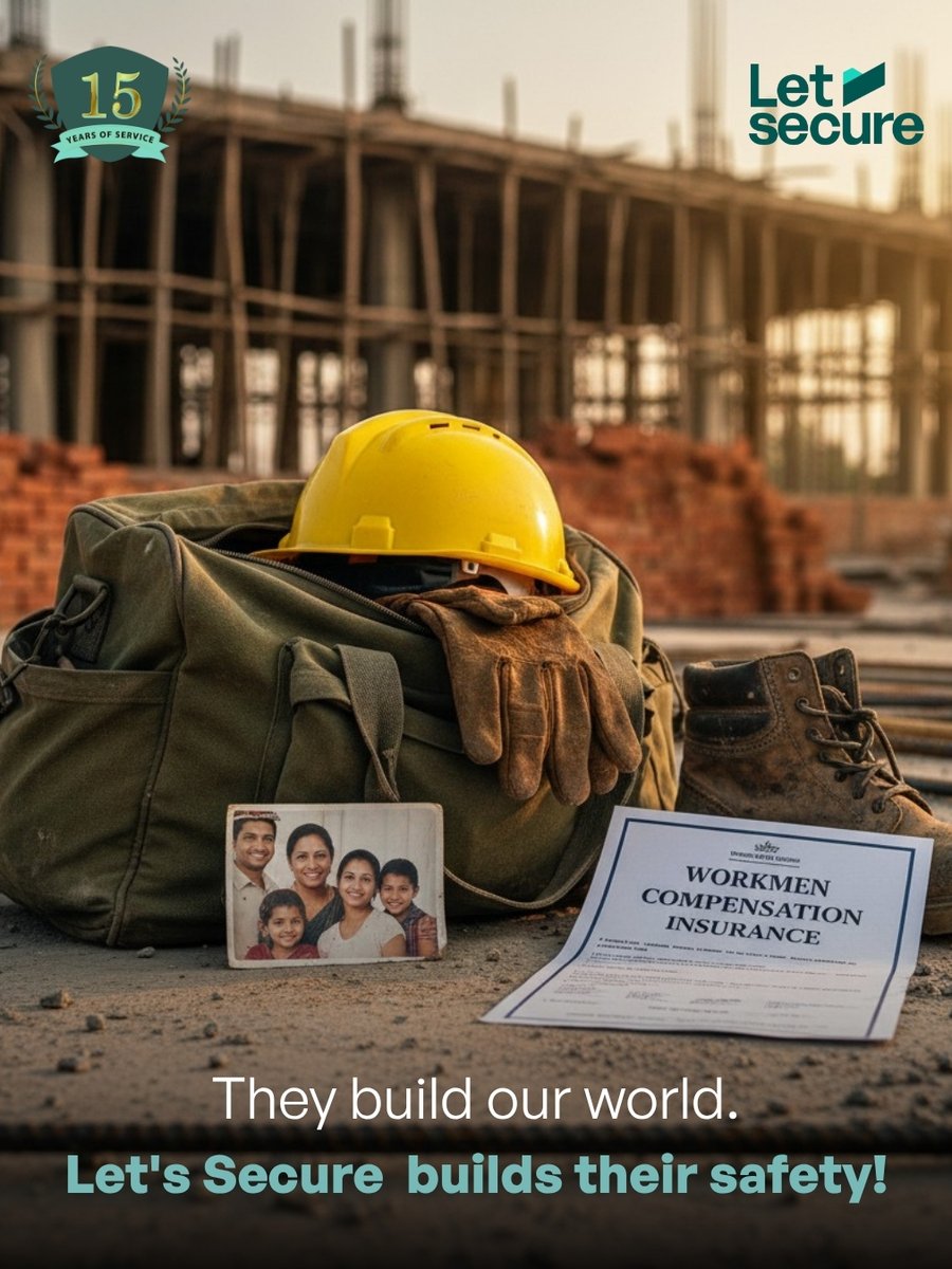 letsecurebroker's tweet image. They build our world, brick by brick.

But when accidents strike, who protects them?

Let&apos;s Secure’s Workmen Compensation Insurance ensures their safety never falls. 🛠️

#WorkmenCompensation #LetSecure #WorkplaceSafety #ProtectWhatMatters #SafetyFirst