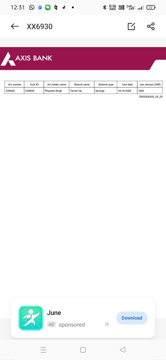 RINKOOS34103620's tweet image. Hello Sir Mujhe axis Bank me Complaint kr raha hu
Mera Account hock ho gya link se Apne Bank Gye close kre liye bola gya close ni hoga 12 month Abhi ni hua hai
Aaj Bank ki galti se mera Account 1645 lien Mark lg gya hai
Bank ki koi policy h Kaha hai jisme likha ho @AxisBank @RBI