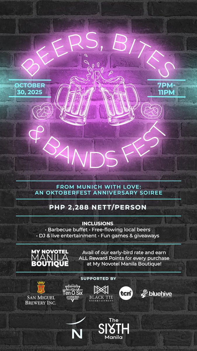 The Food Alphabet: Beers, Bites and Bands Fest at Novotel Manila!

thefoodalphabet.com/2025/10/beers-…