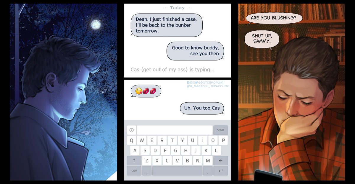 It looked kinda like this 🤲

#destiel