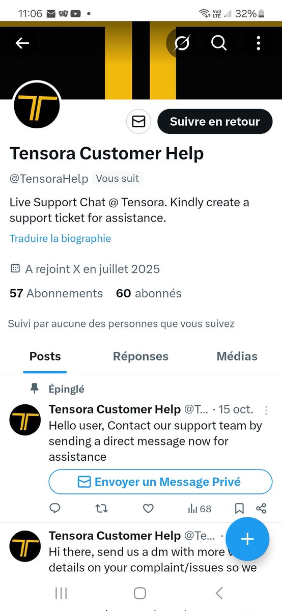 700_amg's tweet photo. @TensoraL2 I am asking for your certification from everyone because there is a so-called Tensora customer account that in fact has no assurance that it is indeed their customer service account and then sends you to a site supposedly to be compensated. And there they ask you for your secret https://t.co/ka1Yd2Q8WQ