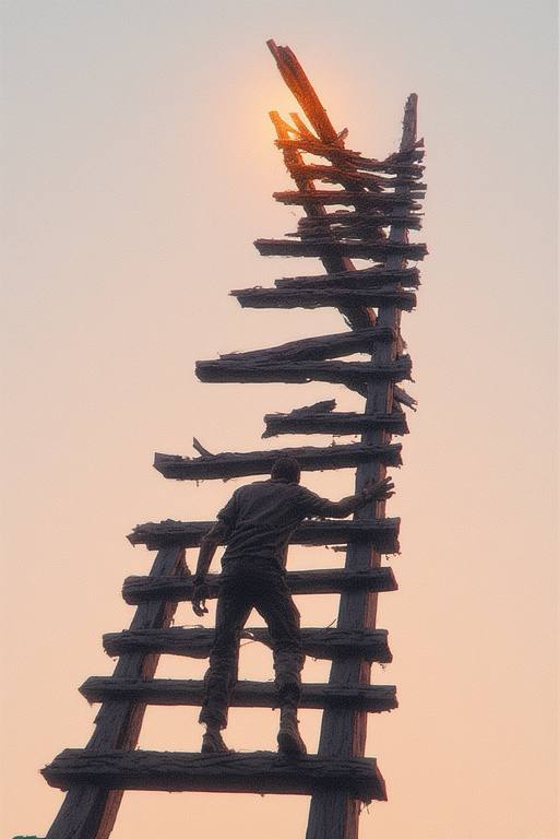 afreegirlll's tweet photo. The American ladder is broken. They preach "work hard" while the rungs of opportunity—affordable housing, education, living wages—are systematically dismantled. We climb toward a dream that no longer exists.
 #BrokenPromise #sundayvibes #LostPromise https://t.co/SXrL7ubasY