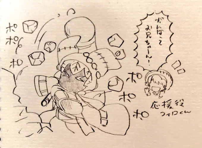 採掘組も頑張りました 