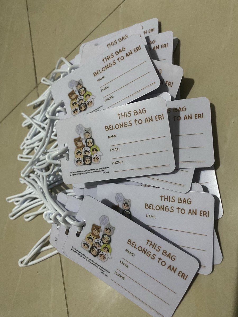 kpopandadavao's tweet image. 🎉 NEW ITEM - CUSTOMIZED BAG TAG🎉
* any design will do
* standard size

🛒To order, send us a message
#customize #print #giveaways #freebies #personalize #bagtag #tag