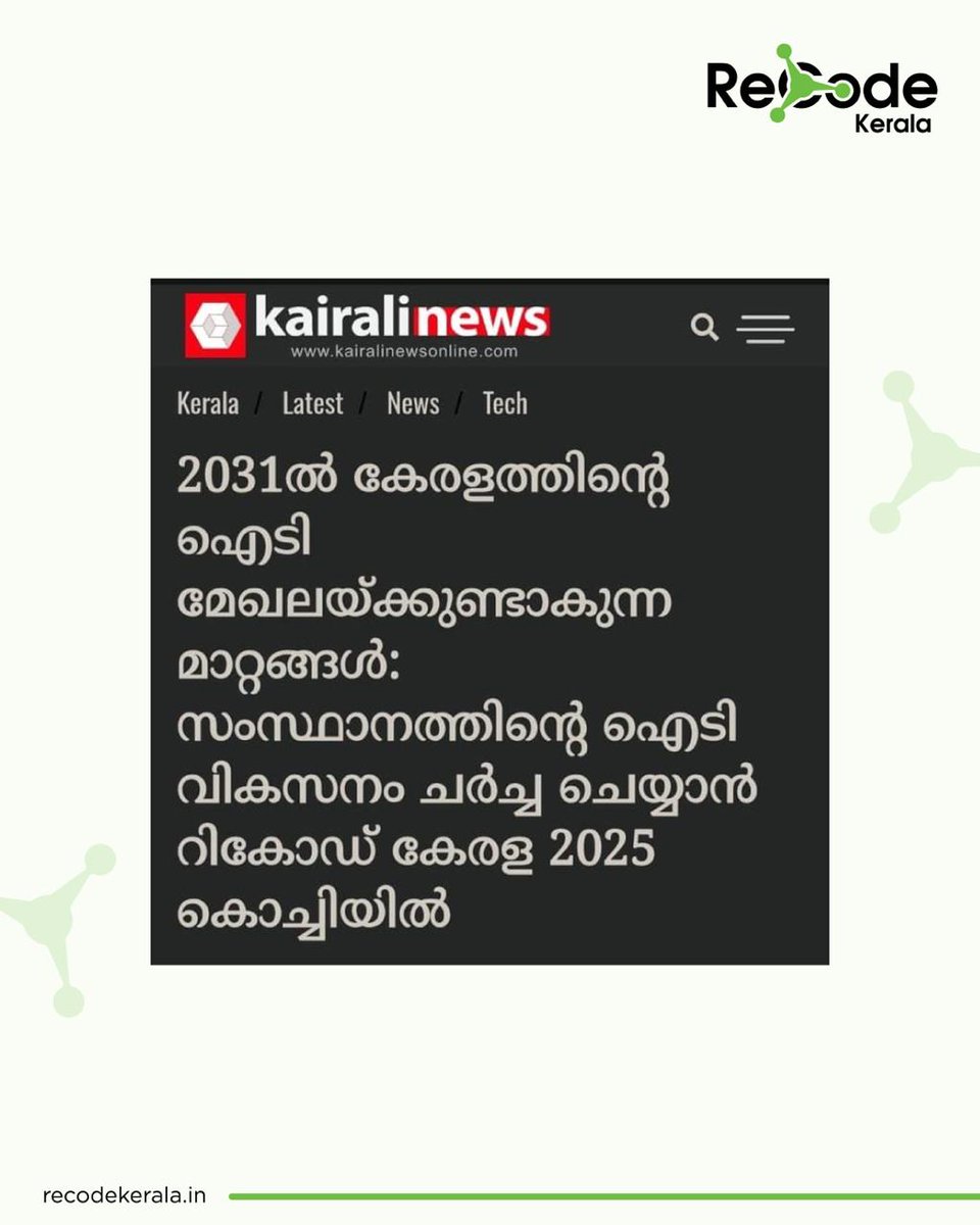 ReCodeKerala tweet picture