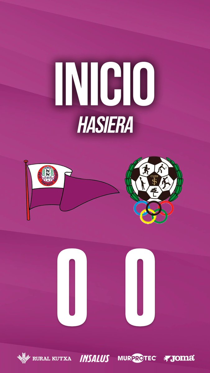 HASIERA!

0' Santurtzi 0-0 <a href="/SANIGNACIOCD/">C.D. SAN IGNACIO</a>

#cdsanturtzike #santurtziliga #goazenmoreak