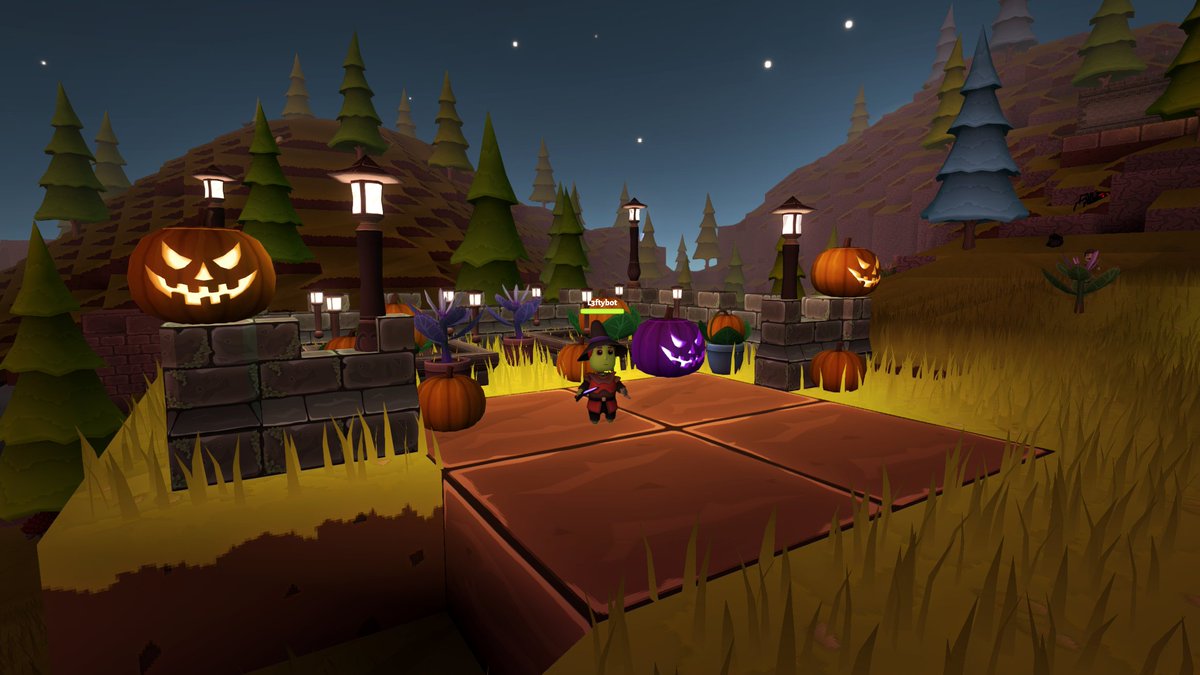 L3ftyGames's tweet photo. It's Halloween in the land of Woodfel!

You will find pumpkins growing around your worlds until the 7th of November, that you can gather and craft into pumpkin lanterns! 

News post here:
https://t.co/6w1AIS0xuh https://t.co/qiEUkCjaTI