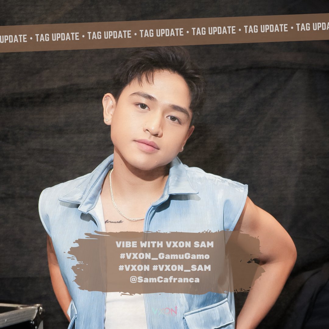 [#️⃣] TAG UPDATE

Nakikita mo ba? AHHHH!!!! Vibe up with Gamu-Gamo 🙌🏻

Use our tags when posting, VIXIES!  

VIBE WITH VXON SAM
#VXON_GamuGamo
#VXON #VXON_SAM
<a href="/SamCafranca/">Sam Cafranca</a>