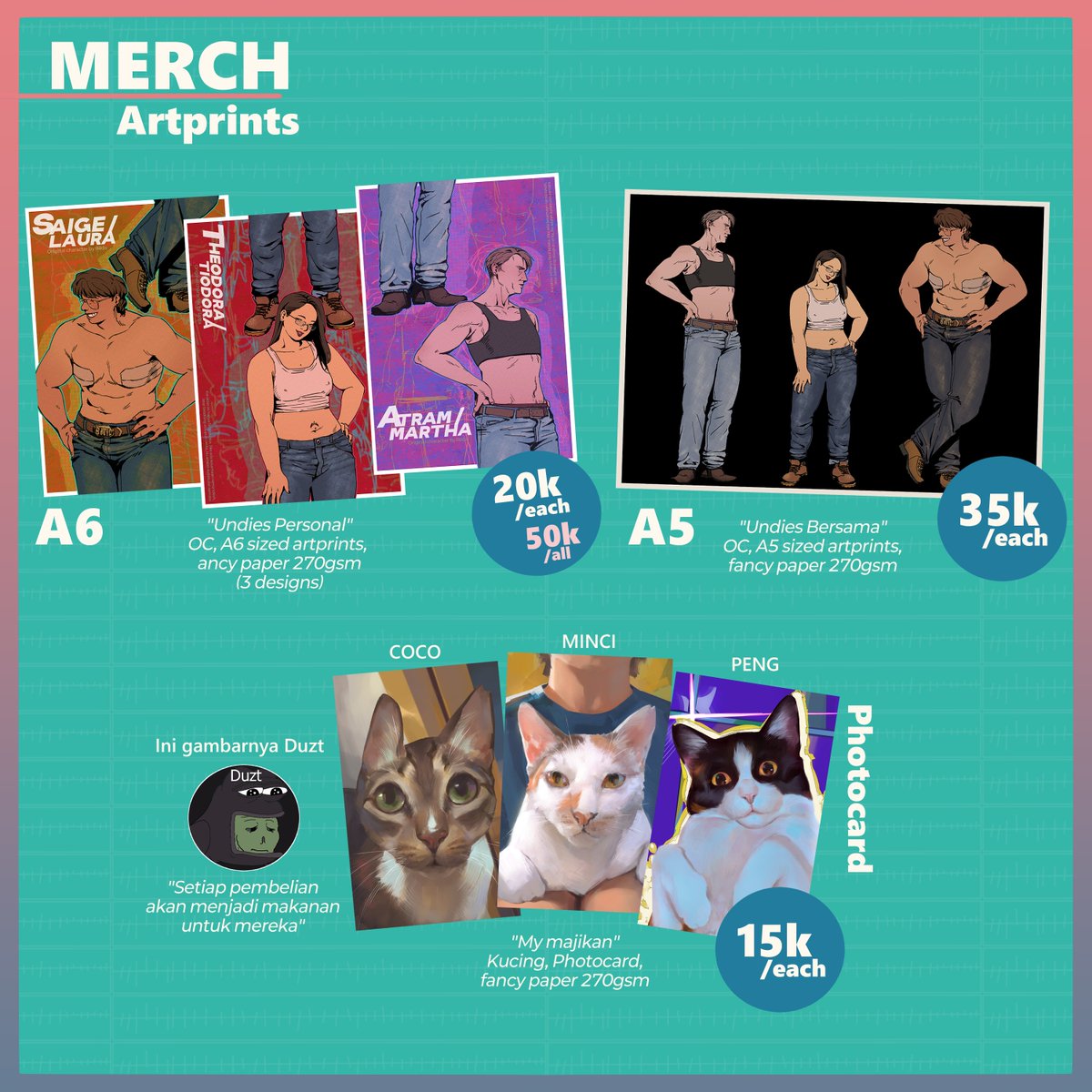 spoopybino's tweet image. [❤&amp;amp;🔁 appreciated!]

Hi, Reda &amp;amp; @sterduzt catalogue is ready for PO!
Kindly check it out, thank you💞

📅PO Period: 26 Oktober - 5 November
🛖Booth: RGB Team (A-22ab)
🙆‍♀️Original Character: GL/Yuri ♀️ &amp;amp; Kucing🐈
✨PO link: forms.gle/sZs8U5jP82Gvtm…

#cf21catalogue #CF21