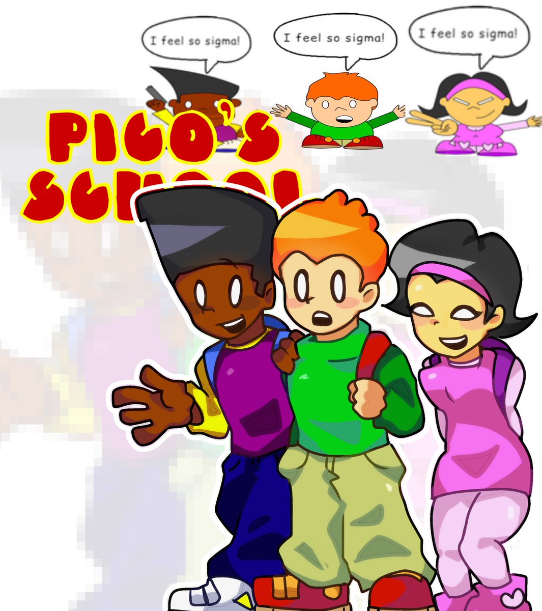ehhew041's tweet image. 핔스쿨애기들
#picoschool #newgrounds #pico #nene #Darnell