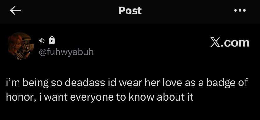 such a real tweet i’m taking it off the
priv account