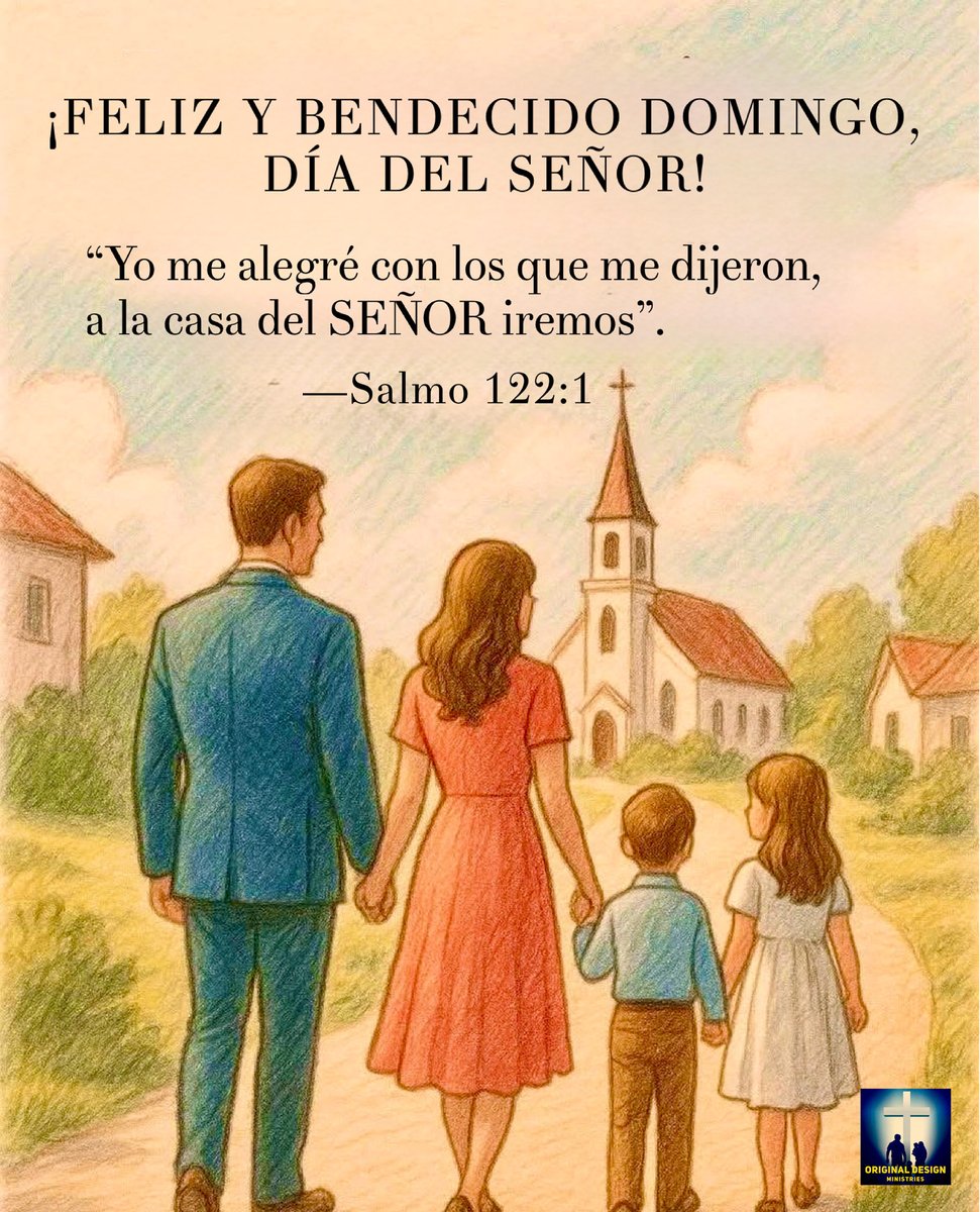 OriginalDesignM's tweet photo. “Hoy es domingo, Día del SEÑOR” 

“Yo me alegré con los Que me dijeron, a la casa del SEÑOR iremos”. (Salmo 122:1) https://t.co/QIMY3zTPtB