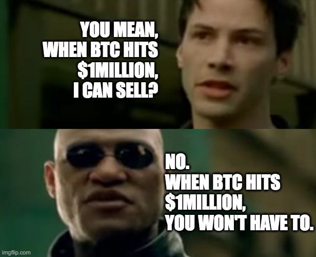 GM once you understand Bitcoin, you never sell it