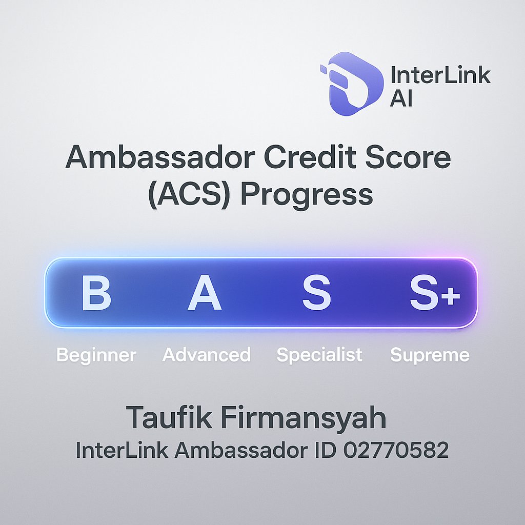 juragan_tanah's tweet image. Remember — ACS isn’t about competing with others.
It’s about becoming the best version of yourself in a global network of verified humans. 🌍

Let’s level up together 🚀
#InterLinkAI #ProofOfPersonhood #ACS #LevelUp