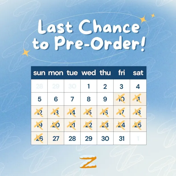 Last chance to preorder! Don’t miss the snowstorm of love and art waiting for you.   

Form officially closes at 00:00 10/27.