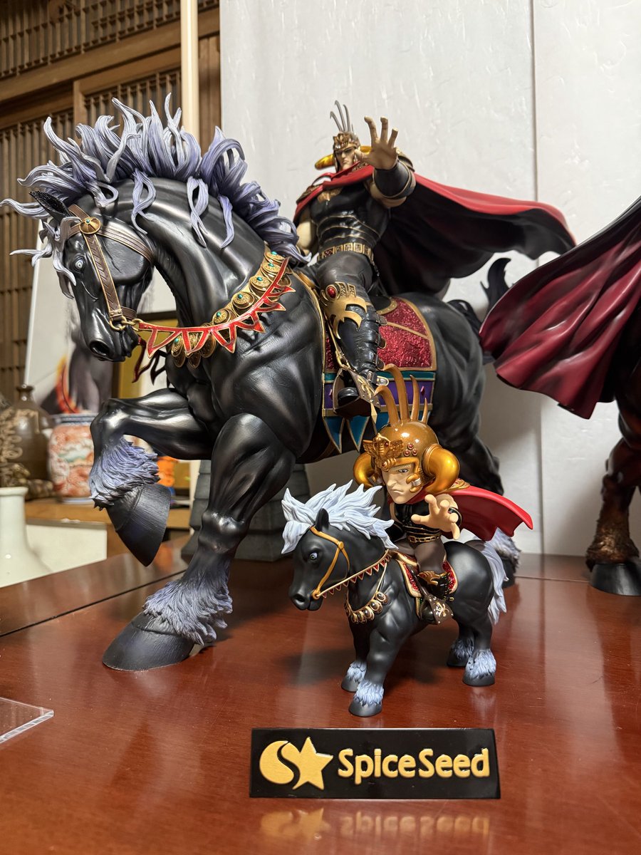 ★新品「北斗の拳」SpiceSeedデフォルメシリーズ『SSD ラオウ＆黒王号』 ☆新品「北斗の拳」SpiceSeedデフォルメシリーズ『SSD ラオウ＆黒王号