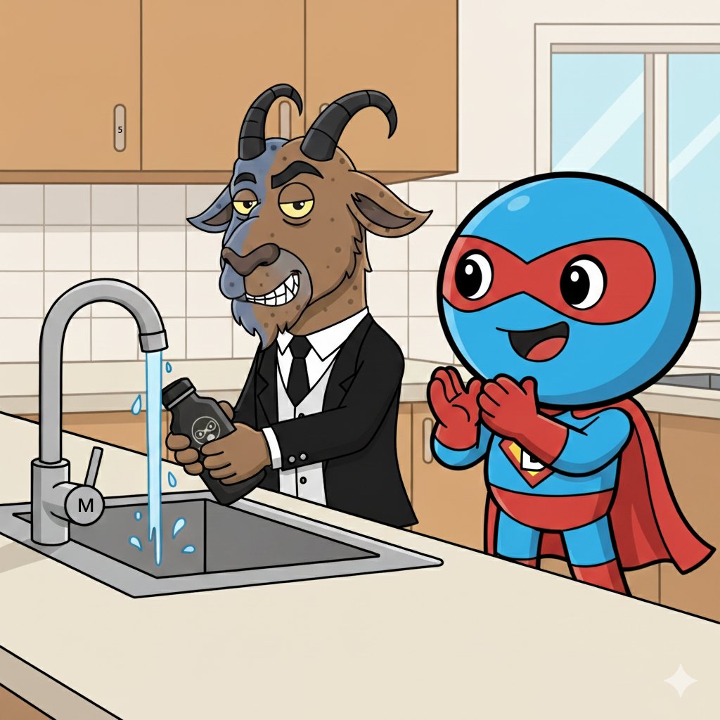 🔥 Travel Diary Day 12 🔥

Twoface understands that tap 🚰water has a much lower carbon footprint🌍 than bottled water. In addition, much less plastic is needed to manufacture water bottles. 

But since adequate 💧hydration💧 is important for long and healthy sleep💤, he fills