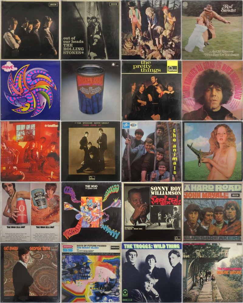 明日10月27日（月）は60年代UKロックのLPレコード（輸入盤）20枚を午前