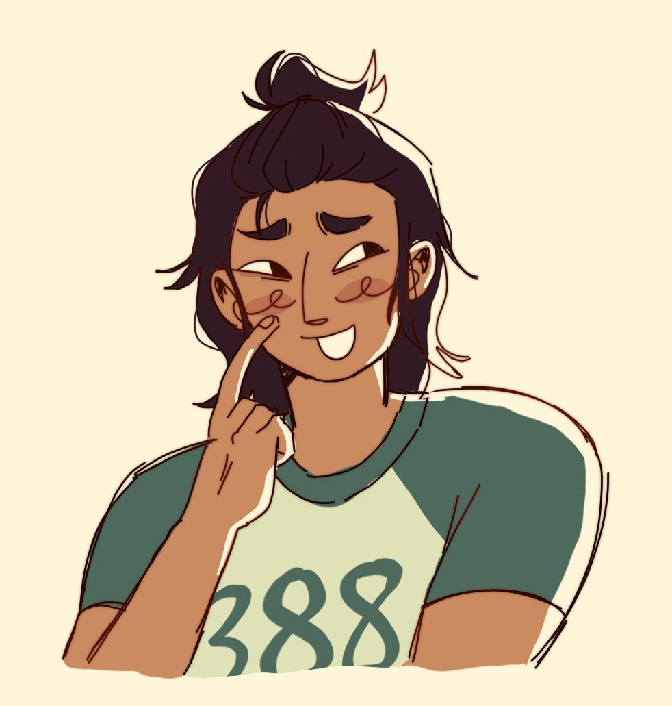 daeho kofi sketch for moonzy :) he came out so cute so i need to post it here
