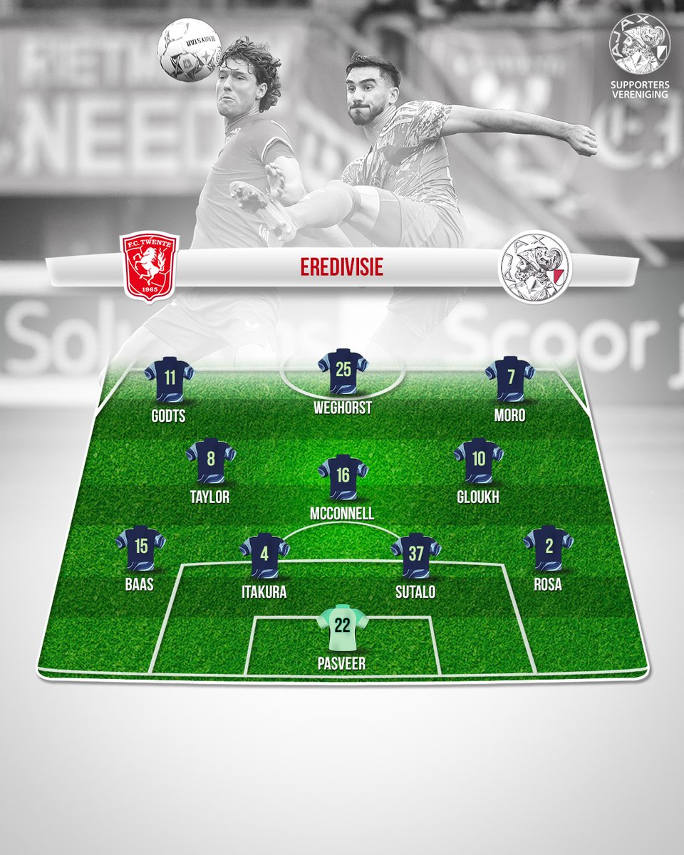 AnneVellinga's tweet photo. #tweaja #Ajax De #opstelling in beeld, dezelfde als tegen Chelsea.
Aftrap 12.15, meestal niet de gunstigste tijd voor Ajax.
Wissels: Jaros, Heerkens, Gaaei, Wijndal, Regeer, Edvardsen, Klaassen, Mokio, Fitz-Jim, Bouwman, Alders, Bounida. https://t.co/qkG3sHdbD3