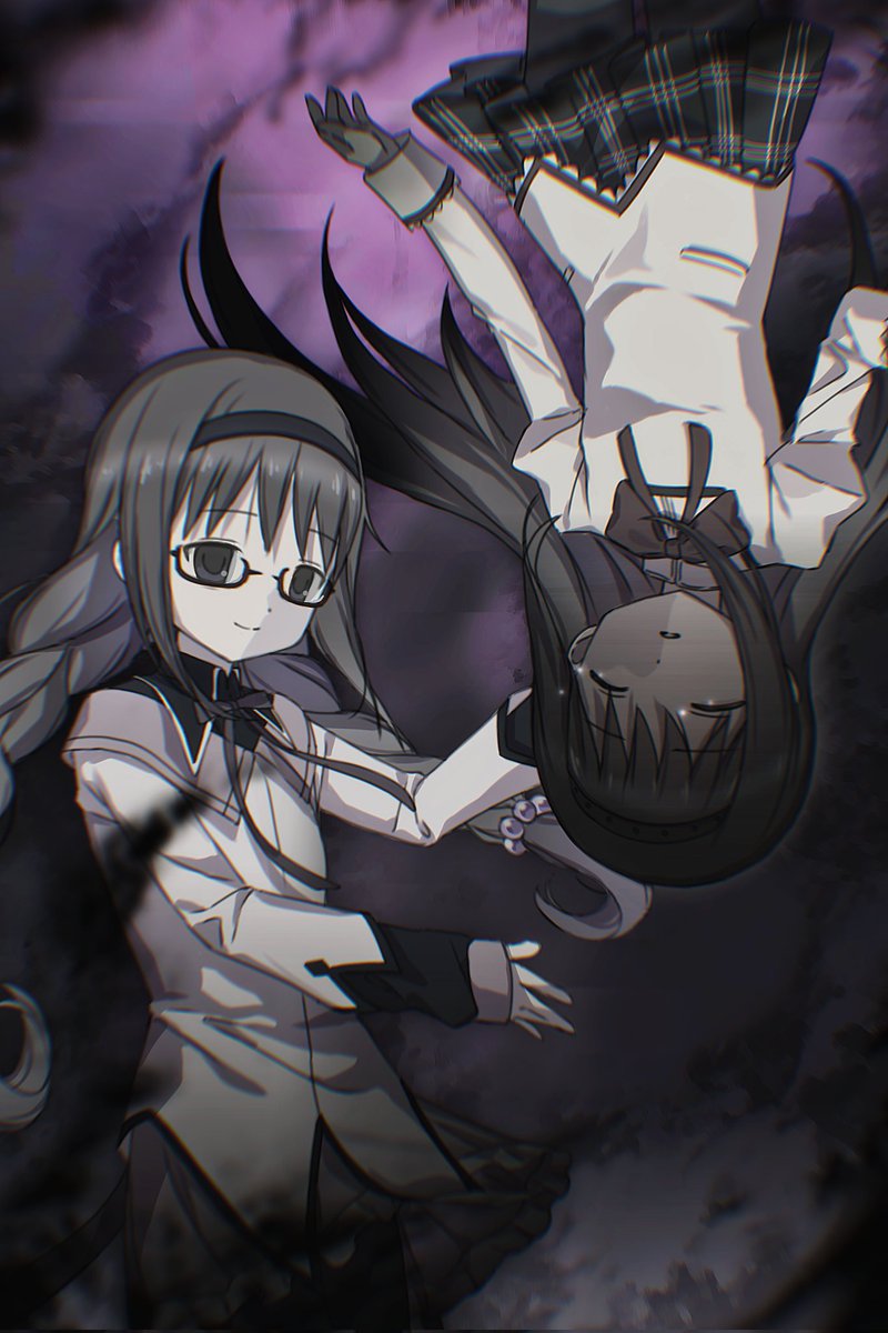 nekomjxxm's tweet image. “嫌な事も、悲しい事も、全部無かった事にしちゃえるくらい、壊して、壊して、壊しまくってさ…”
illustrator：鳟鱼
#まどTAS #まどかマギカ