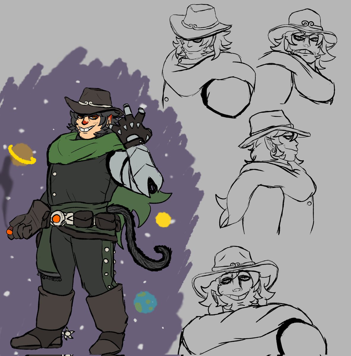 UNSANEHUSTLER's tweet image. &quot;I&apos;m your Huckleberry. &apos;Huck&apos; for short.&quot;
#oc #refsheet