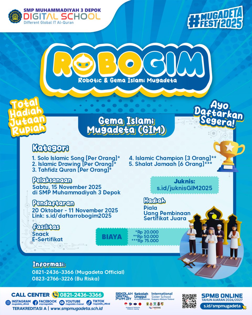 Mari ramaikan Mugadeta Robotic Games dan Gema Islami #MugadetaFest25