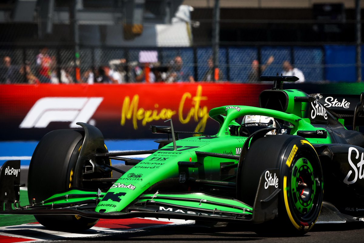 AdminByRequest's tweet image. ALL SET FOR BATTLE 🇲🇽 🌯 👊 
Update from the Mexico City Grand Prix, where @HulkHulkenberg will start Sunday’s 71-lap Formula 1 race from 13th on the grid. The German driver was knocked out in Q2 after an extremely close qualifying session at the Mexican circuit.
“I’m not super…