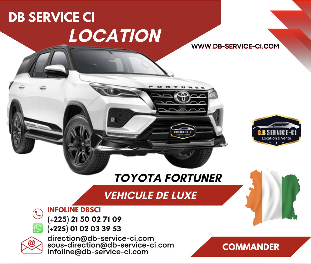 dbservicesci's tweet image. LOCATION DE VÉHICULE AVEC CHAUFFEUR-PROPRE DISPONIBLE À ABIDJAN ET À
L&apos;INTÉRIEUR (CIV🇨🇮🇨🇮)@dsci @dbservicesci @locationvoiture @abidjan @abidjan_net 
@CotedivoireOnu @CotedivoireOnu