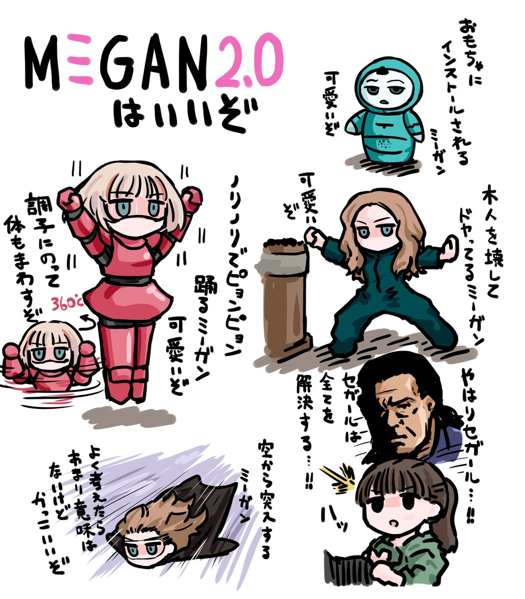 転丸 (@ten_mal) on Twitter photo ミーガン2.0はいろんなミーガン見せてくれて楽しい映画。ホラー?なにそれ?
#M3GAN #M3GAN2 ミーガン2.0はいろんなミーガン見せてくれて楽しい映画。ホラー?なにそれ?
#M3GAN #M3GAN2