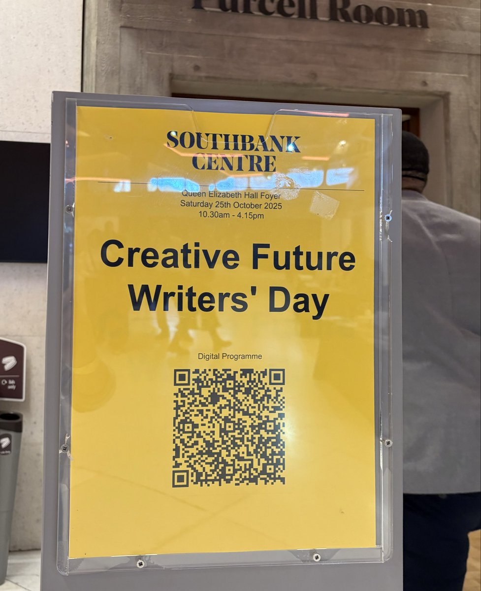 Creative Futures Writers’ Day signage