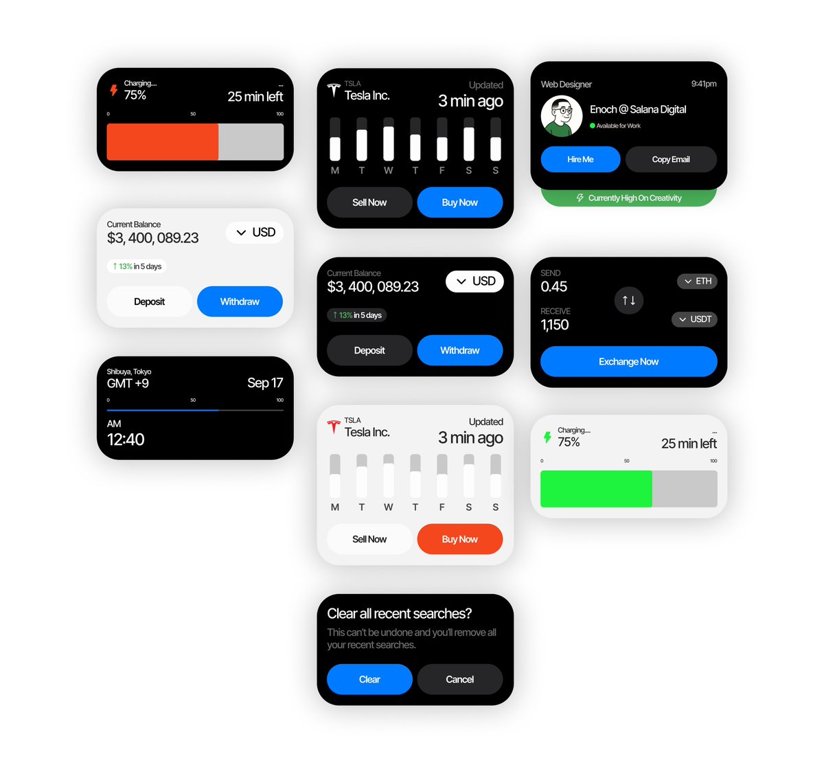EnochfromSalana's tweet image. ⚠ Get these FREE editable widgets
And by now, you know the drill.
you can get FIGMA files it for FREE!
1️⃣ Like this post
2️⃣ Repost
3️⃣ Comment 'widget' below
I’ll send you the link via DM—just make sure you’re following me so I can message you