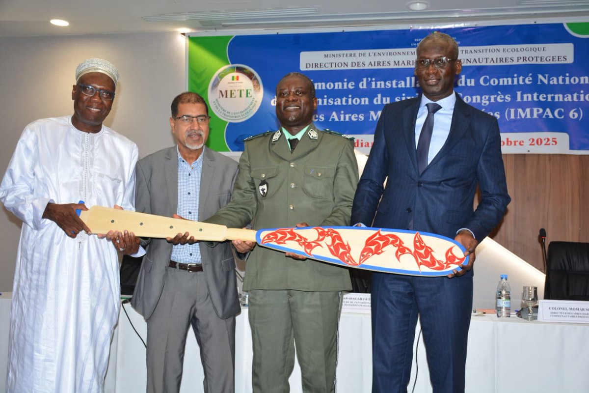 GYBN_Senegal's tweet photo. #IMPACT6
Invité par la DAMPC, @GYBN_Senegal représenté par son Coordonnateur @ABG_49 a participé du 23 au 24 Oct. 2025 à la Réunion d'installation du Comité National d'Organisation du prochain Congrès mondial sur les Aires Marines Protégées🌊qui aura lieu à Dakar(Sénégal)en 2027. https://t.co/yJk7NsB0Qq