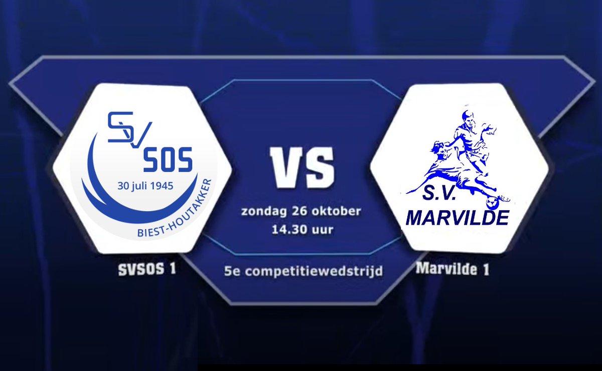 Vanmiddag vanaf 14 uur in het sportprogramma "Great United" op Radio Veldhoven live reportages van de wedstrijden:
<a href="/vvAcht/">vv Acht</a> - <a href="/rkvvo/">RKVVO</a> 
SVSOS - <a href="/Marvilde1/">Marvilde 1</a> 
We zijn regionaal te horen via 107.7 FM en DAB+ en wereldwijd via de stream omroepveldhoven.nl