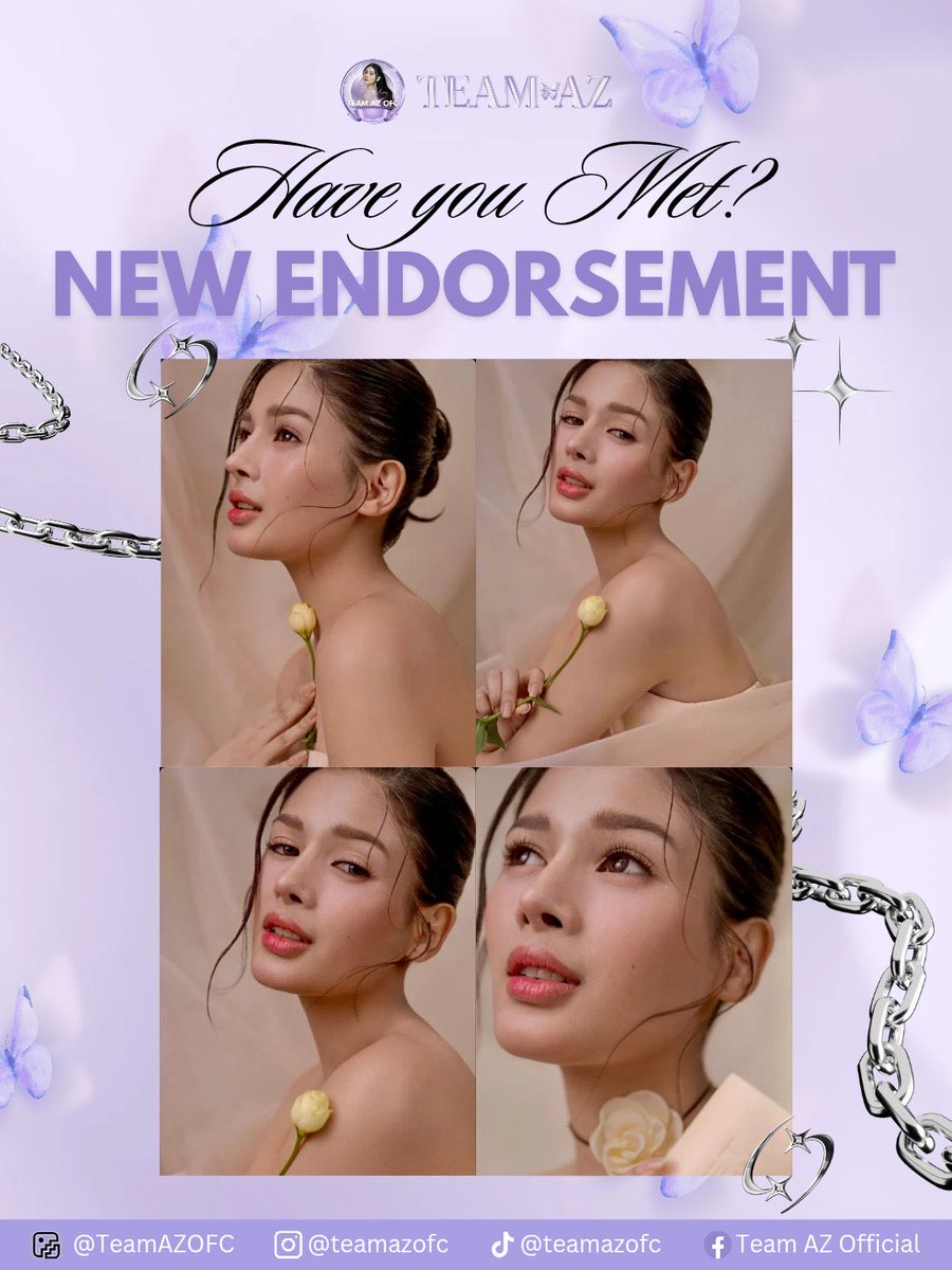 TeamAZOFC's tweet photo. 𝙎𝙝𝙚’𝙨 𝙣𝙤𝙬 𝙊𝙁𝙁𝙄𝘾𝙄𝘼𝙇𝙇𝙔 𝙥𝙖𝙧𝙩 𝙤𝙛 𝙩𝙝𝙚 𝙈𝙀𝙏 𝙛𝙖𝙢𝙞𝙡𝙮, 𝙧𝙖𝙙𝙞𝙖𝙩𝙞𝙣𝙜 𝙬𝙞𝙩𝙝 𝙖 𝙛𝙧𝙚𝙨𝙝 𝙖𝙣𝙙 𝙘𝙖𝙥𝙩𝙞𝙫𝙖𝙩𝙞𝙣𝙜 𝙜𝙡𝙤𝙬! ✨

Congratulations on your newest endorsement, Az! Thank you again to the MET Thatione family for the warm welcome and trust. 🙏

Az shines with a different kind of brilliance that reflects confidence and beauty with MET Soap so don’t forget to #PurchAZe yours too!

ALREADY MET AZ
#MetxAZ | #AzMartinez