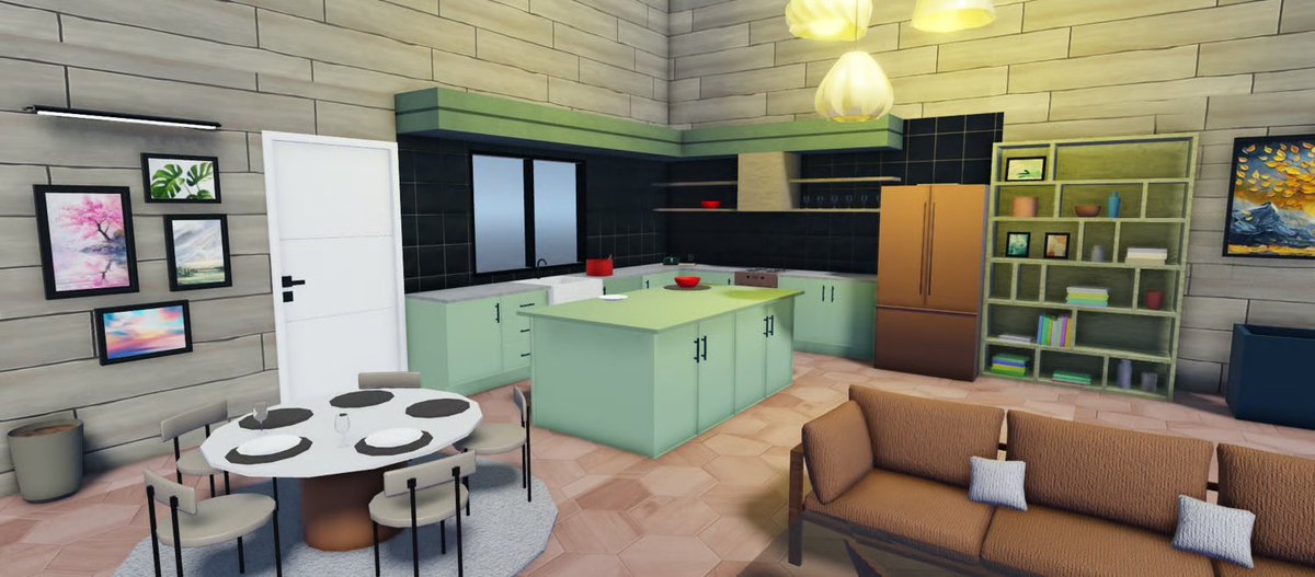 dmproduction24's tweet image. Roblox Modern Furniture & Interior Pack – Kitchen, Living Room, Dining & Bedroom Set
•Performance Settings have also been included within each mesh to ensure a smoother gaming experience
•Anchored all assets and configured accordingly
#NEW #Robloxmap #Robloxnewfurniture