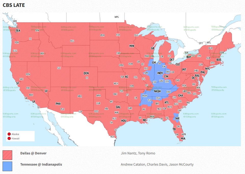 JakeAKline's tweet image. #NFL #Week8 TV maps. The #CBS doubleheader for most is #Bears-#Ravens followed by #Cowboys-#Broncos. #Fox's main game is #Giants-#Eagles; #49ers-#Texans is prominent out west. No early morning game but 6 teams have their bye. H/t @506sports. #CHIvsBAL #DALvsDEN #NYGvsPHI #SFvsHOU