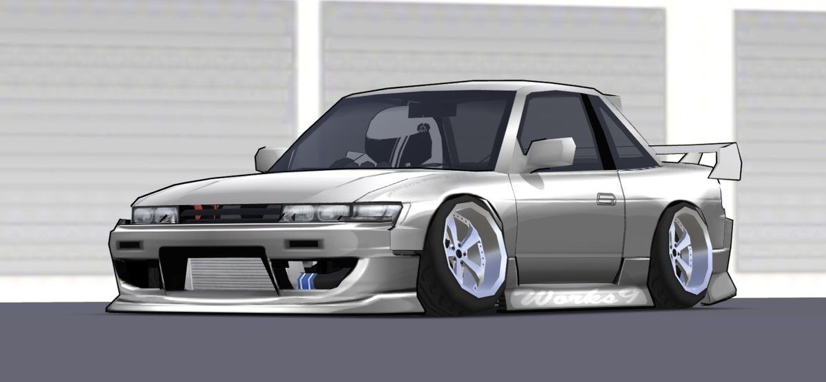 sagamiorg's tweet photo. S13 ✖︎ Works9 フルエアロ完成^ ^
#frlegends #works9 #大塚風 https://t.co/AW0ymDGIWz
