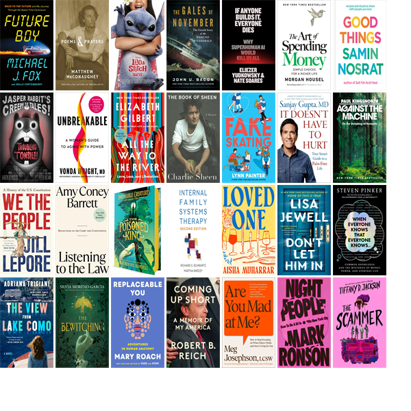 This week the Newbury Town Library has 423 new books and one new movie.  New items include 107 Days, Future Boy, Poems &amp; Prayers, Lilo &amp; Stitch, The Gales of November, The Art of Spending Money, Good Things, Unbreakable, and All the Way to the River. wowbrary.org/nu.aspx?p=1684…